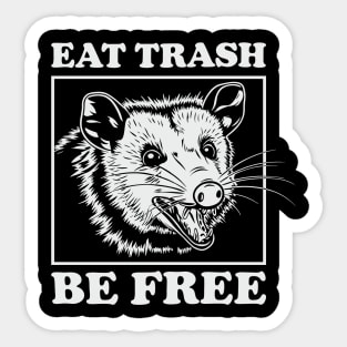 Eat Trash Be Free Rebel Anarchy Lifestyle Sticker